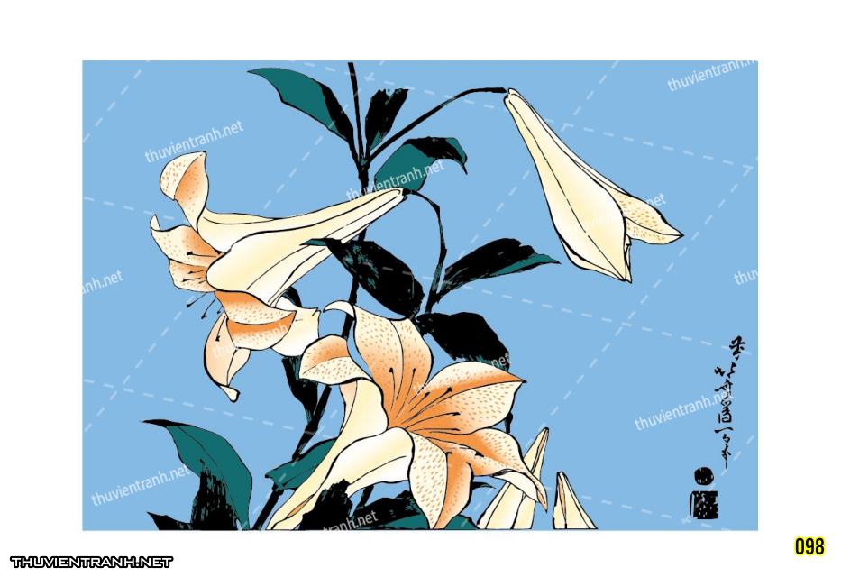 Tranh dán tường Nhật Bản-098 - Tranh tường chất lượng cao